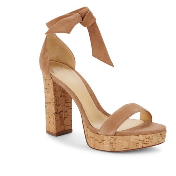 Alexandre Birman Women's Mabeleh Nude Beige Cork Platform Sandal Shoe Sz 8 - Picture 1 of 16